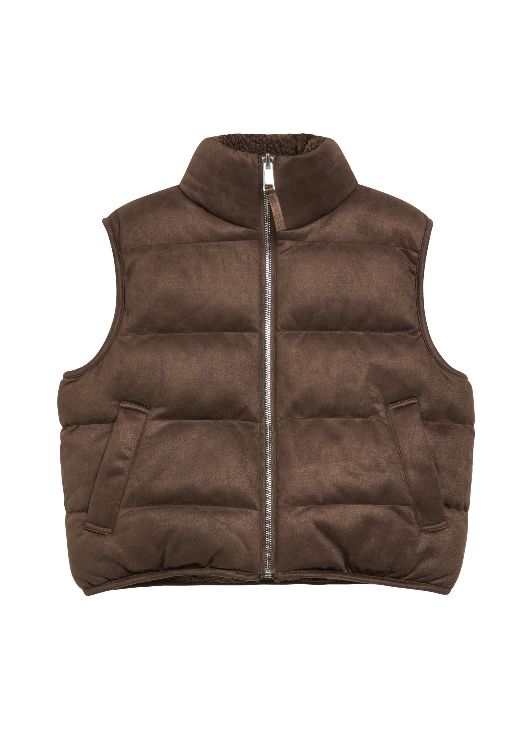 s.Oliver Bodywarmer in Bruin: voorkant