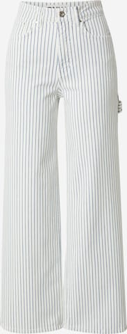 Wide Leg Pantalon 'HOPE' ONLY en blanc : devant