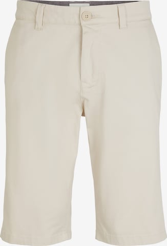 Pantalon chino TOM TAILOR en beige : devant