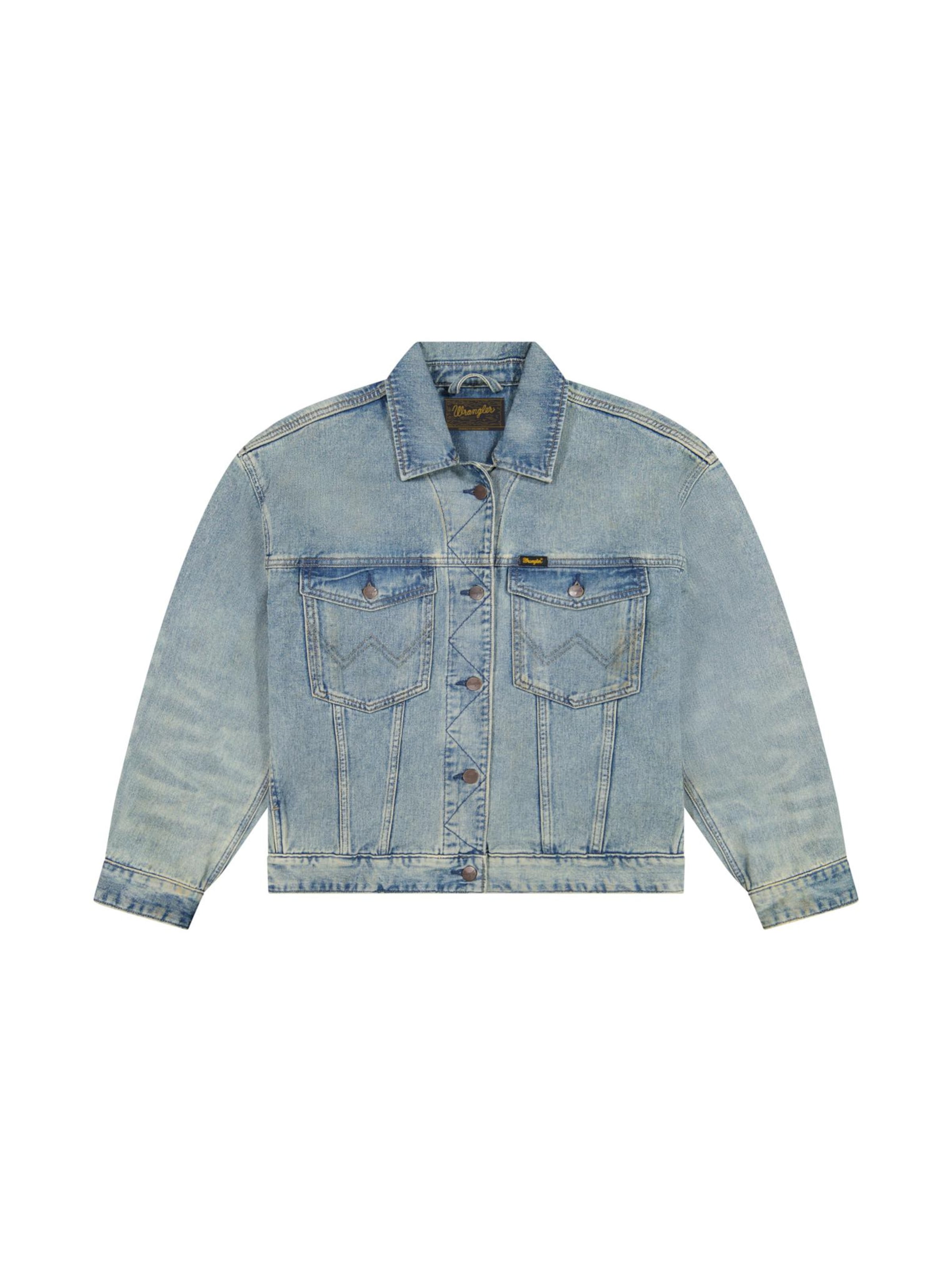 WRANGLER Winterjacke 'Cowgirl'‌‌‌‌‌ in Blau: Vorderseite