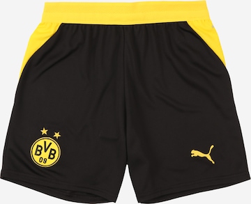 PUMA Regular Urheiluhousut 'Borussia Dortmund' värissä musta: etupuoli