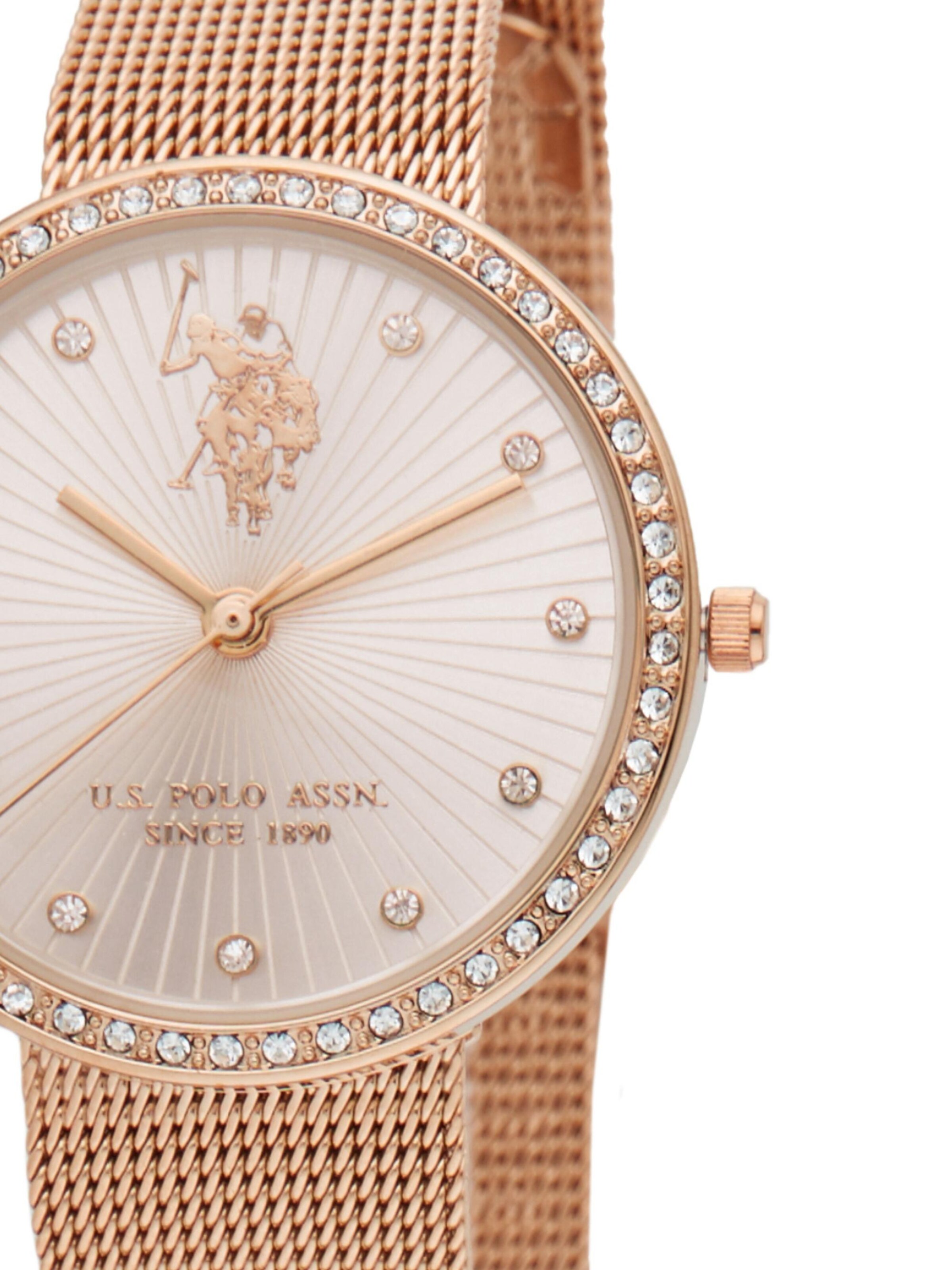U.S. POLO ASSN. - Reloj analógico 'Giselle' en oro
