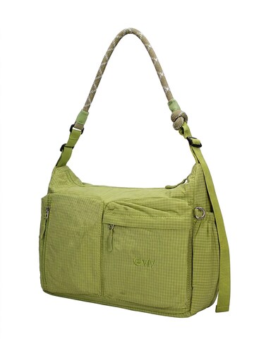Borsa a spalla di GianMarco Venturi in verde: frontale