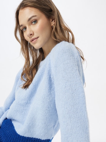 PIECES Pullover 'LAYAN' in Blau