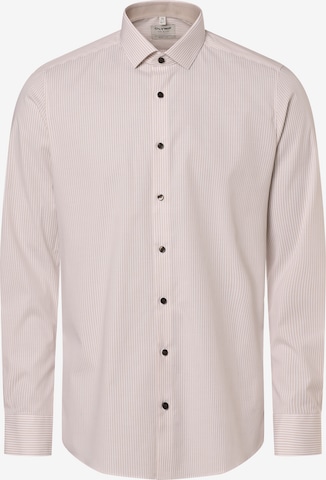 OLYMP Slim fit Button Up Shirt in Pink: front