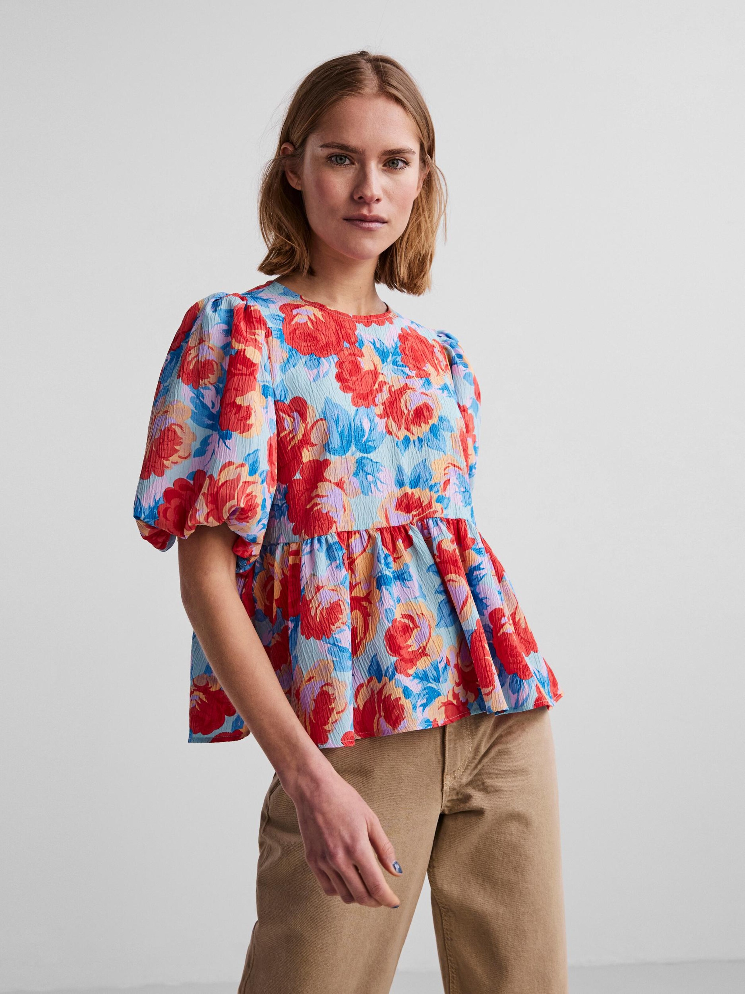 Frauen Blusen & Tuniken PIECES Bluse 'ASTA' in Mischfarben - SB69811 Frauen Blusen & Tuniken PIECES Bluse 'ASTA' in Mischfarben - SB69811