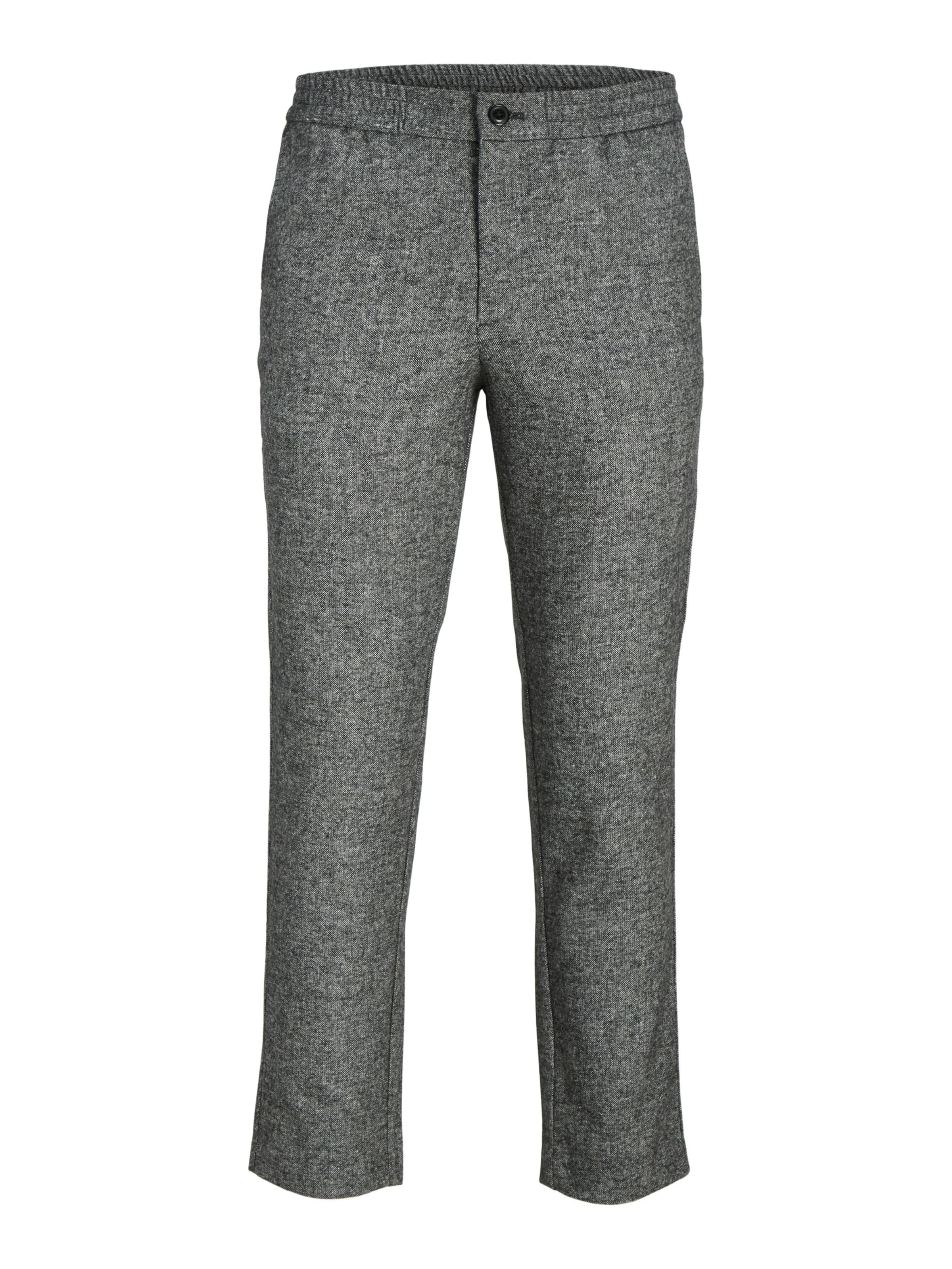 JACK & JONES Regular Hose 'David' in Grau: Vorderseite