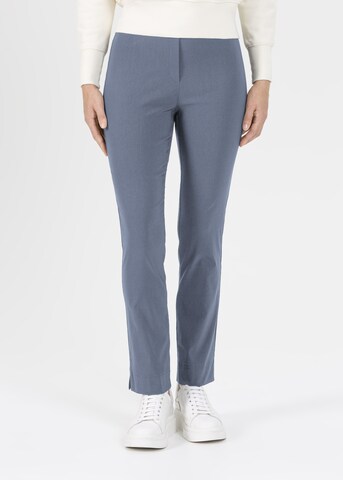STEHMANN Slimfit Hose 'Ina' in Blau: Vorderseite