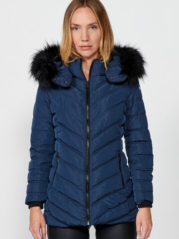 KOROSHI Parka in Blau