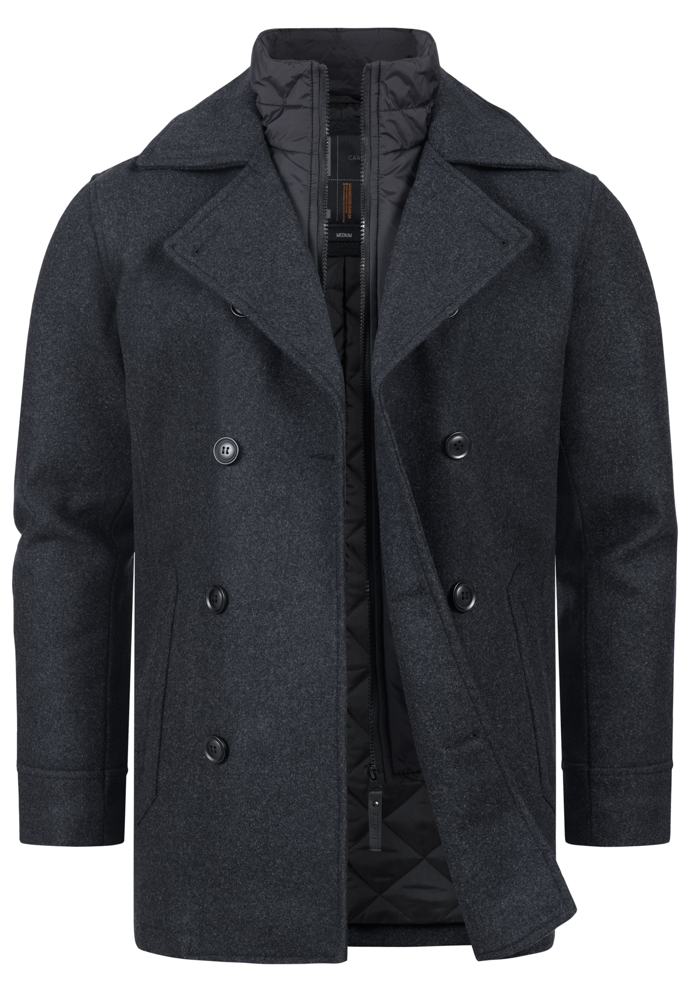 Manteau mi-saison 'Lunil' INDICODE JEANS en gris : devant