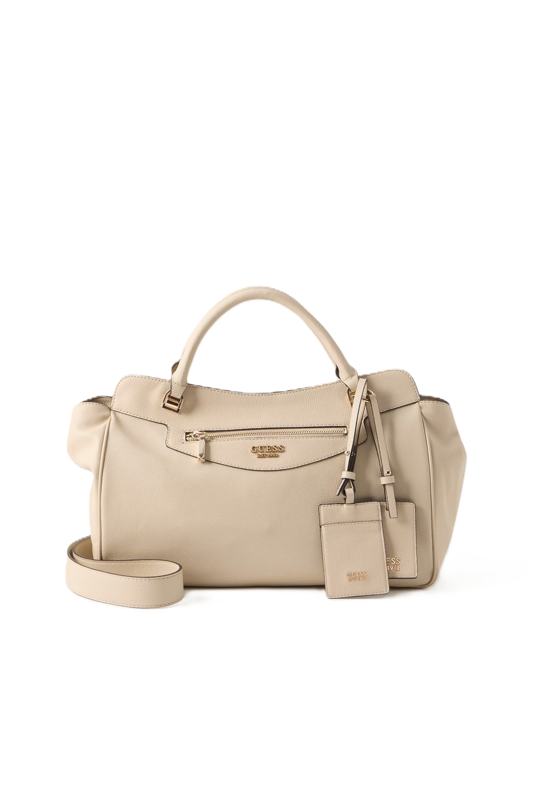GUESS Handväska 'ANTONIA' i beige: framsida