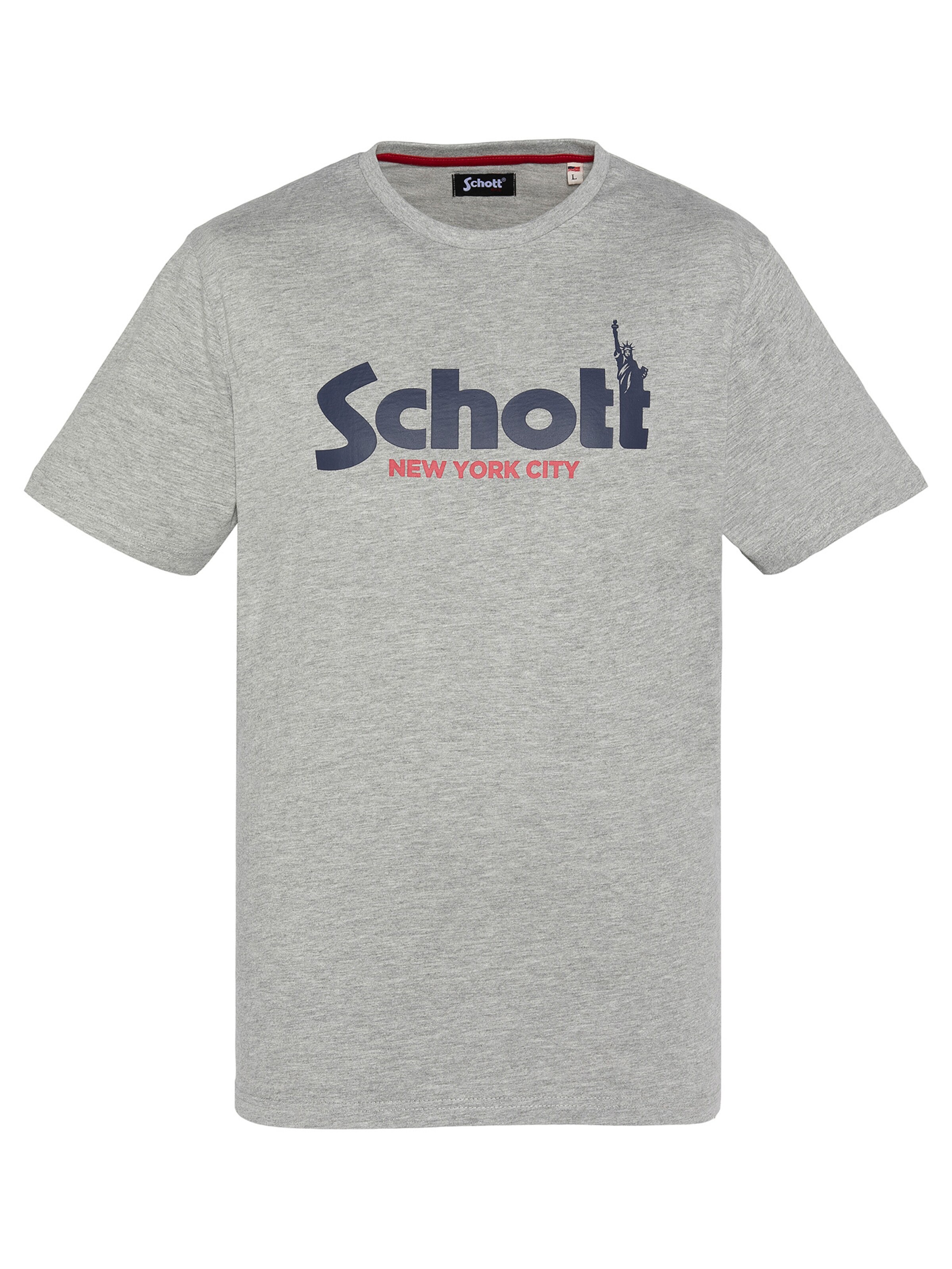 Schott NYC Shirt‌‌‌‌‌‌‌‌‌‌ in Grau: Vorderseite