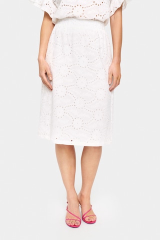 SAINT TROPEZ - Saia 'KindraSZ' em branco: frente