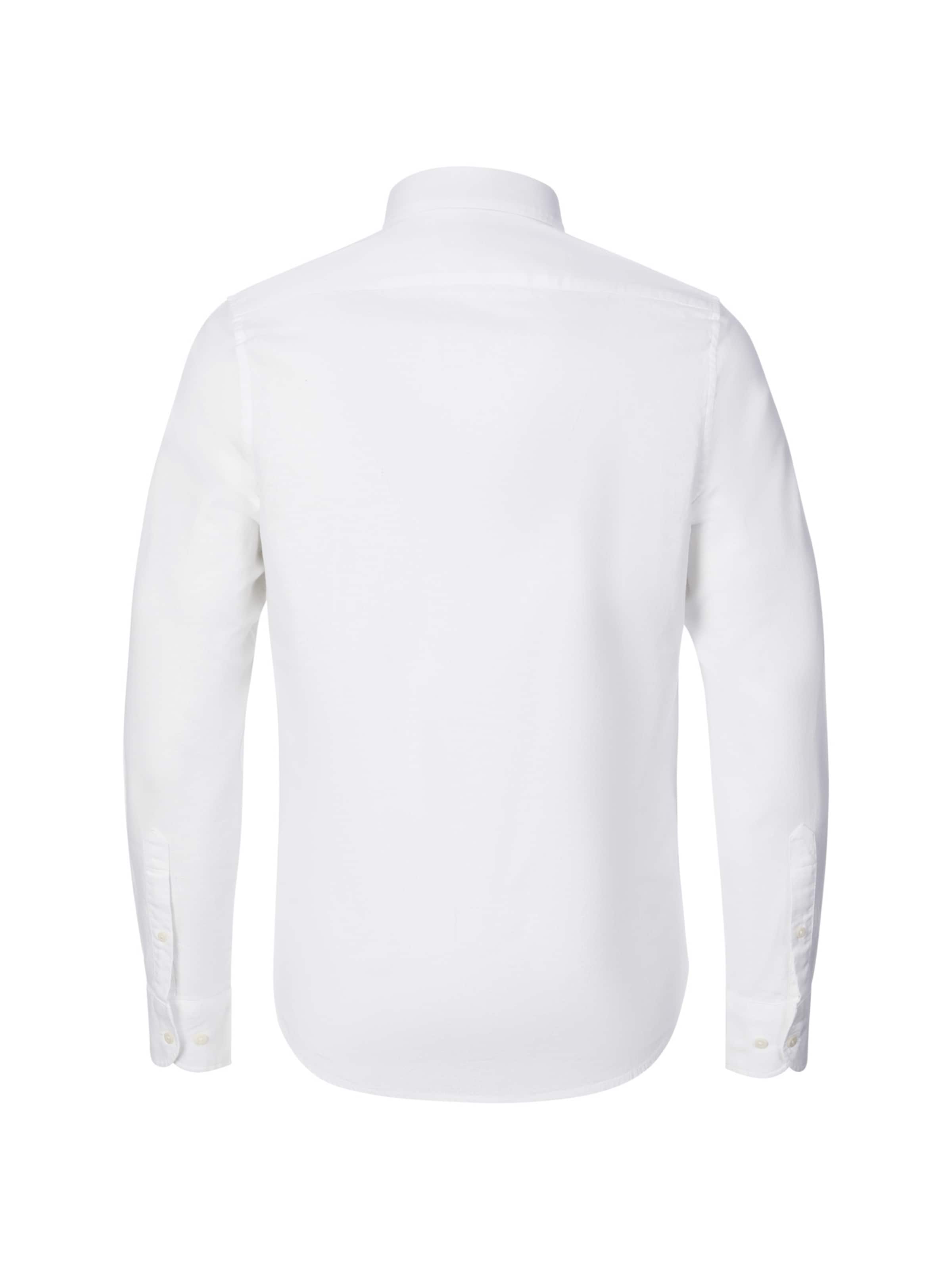 La Martina Slim fit Overhemd ' MCC006 ' in Wit