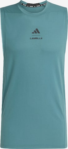 T-Shirt fonctionnel 'Les Mills' ADIDAS PERFORMANCE en vert : devant