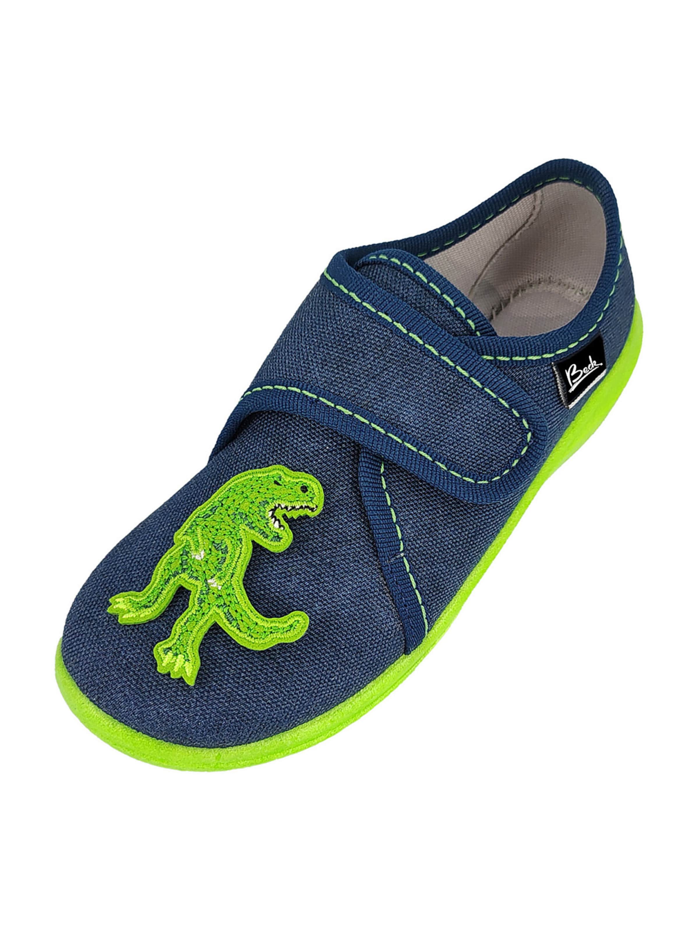 BECK Slippers 'Creepy' in Blue: front