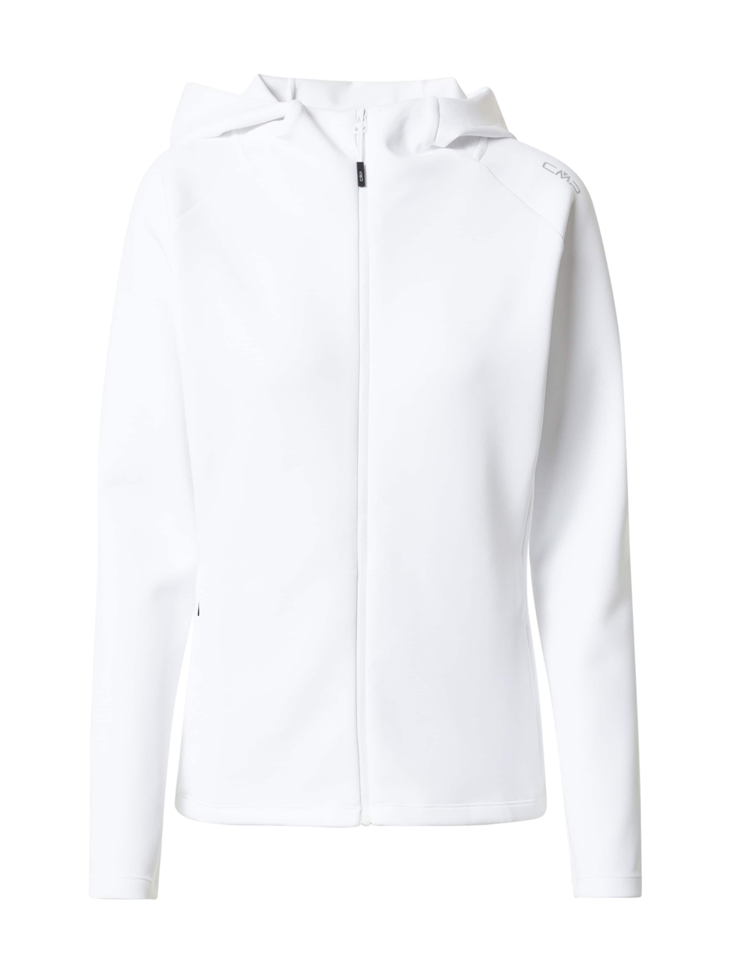 Bluză cu fermoar sport de la CMP pe alb: față
