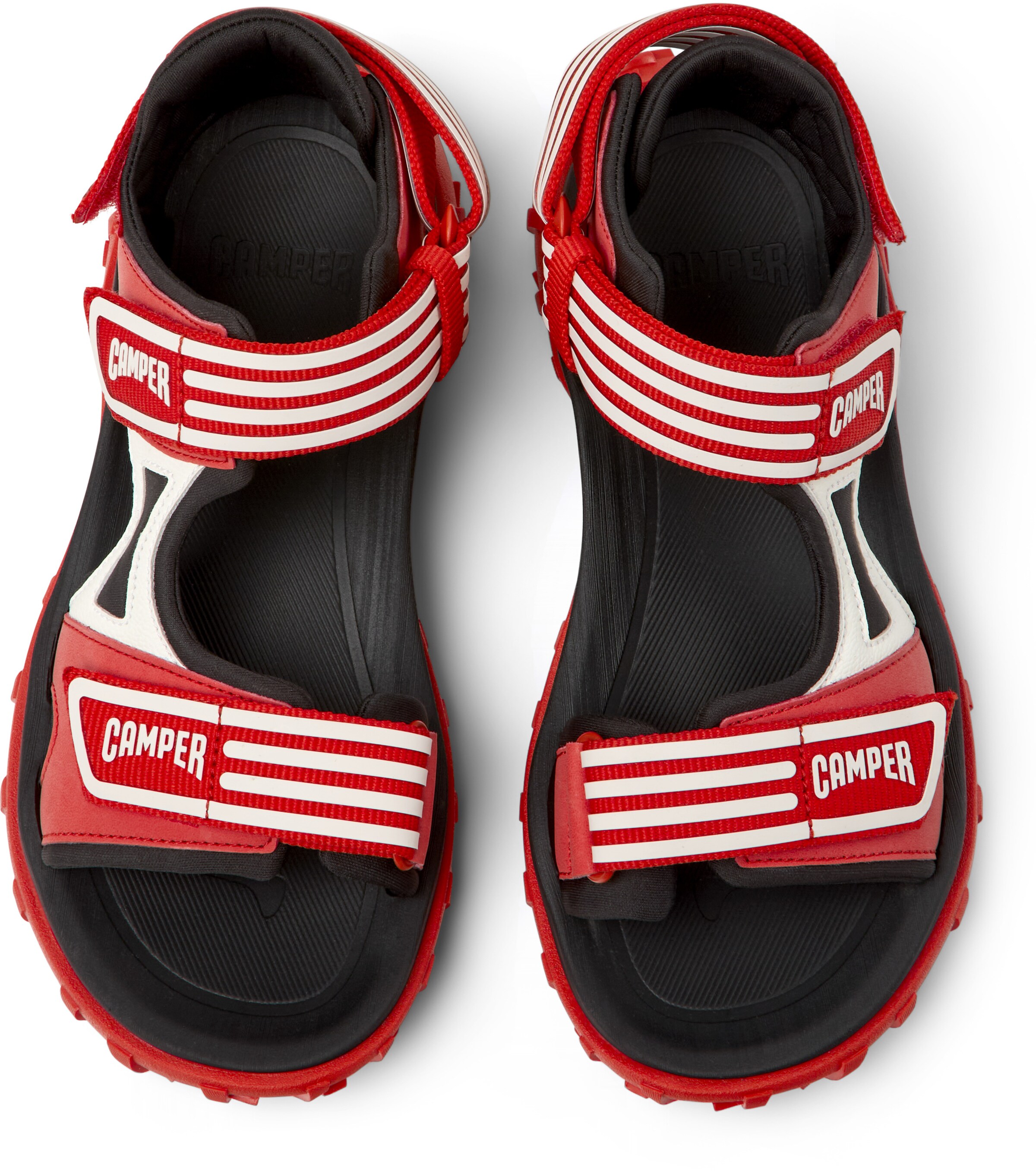 CAMPER Strap sandal 'Drift Trail' in Red