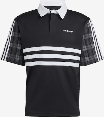 ADIDAS ORIGINALS Majica 'Tartan' u siva / tamo siva / crna / bijela, Pregled proizvoda