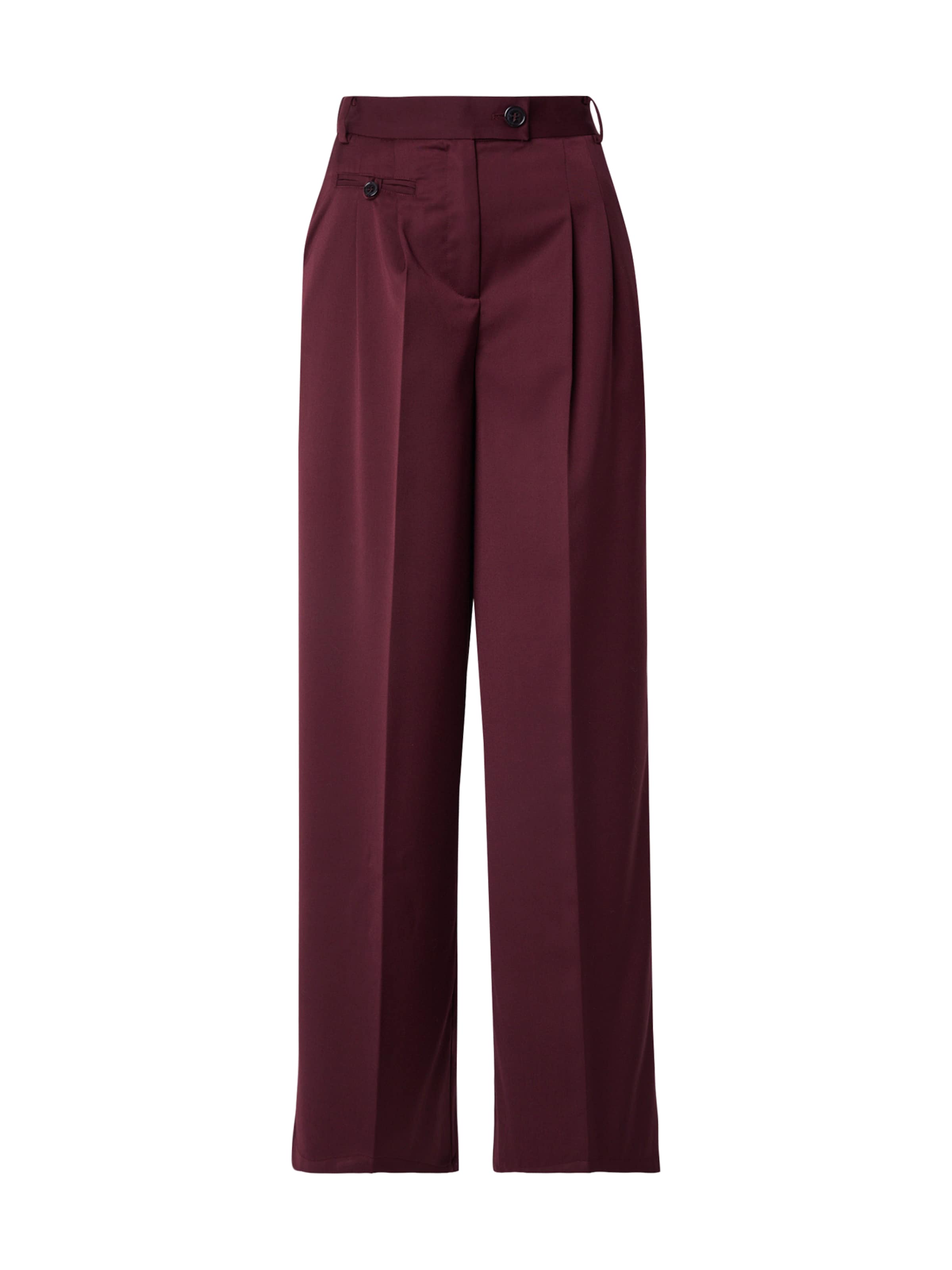 FRNCH PARIS Wide leg Pantalon in Rood: voorkant