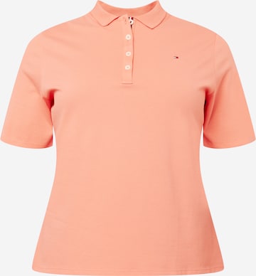 T-shirt Tommy Hilfiger Curve en orange : devant