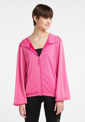 myMo ATHLSR Athletic Jacket in Pink: front