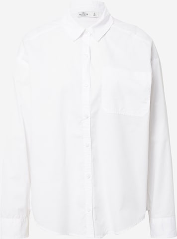 HOLLISTER Блуза в бяло: отпред