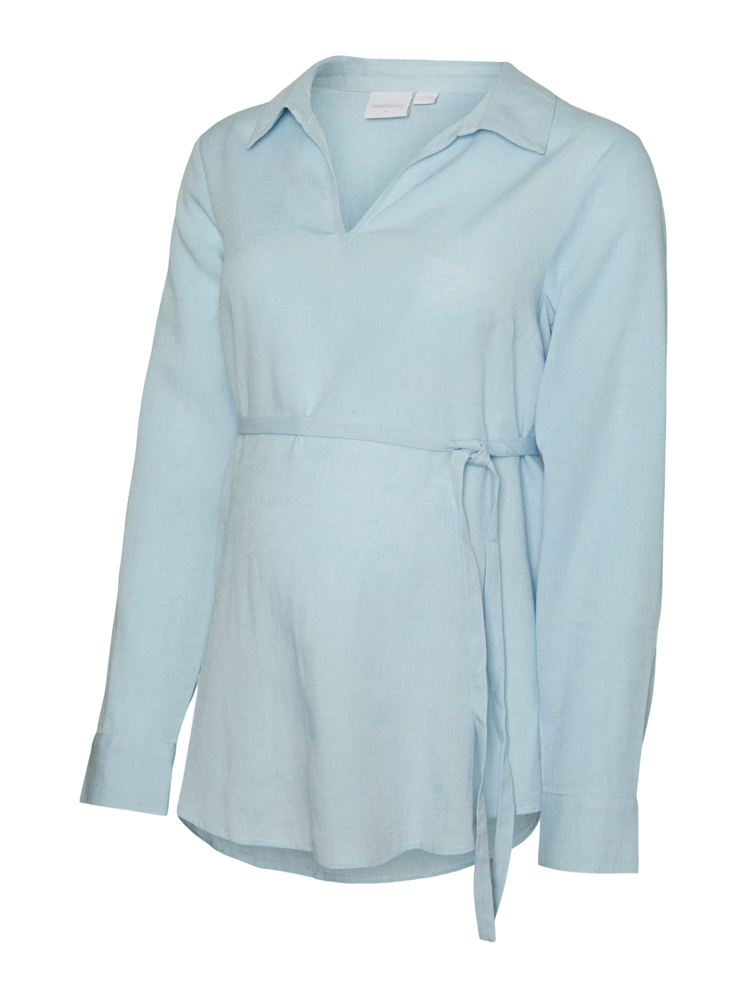 Chemisier 'MLPETRA' MAMALICIOUS en bleu : devant