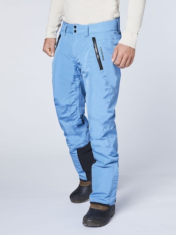 CHIEMSEE Regular Outdoor trousers 'Taos' in Blue: front