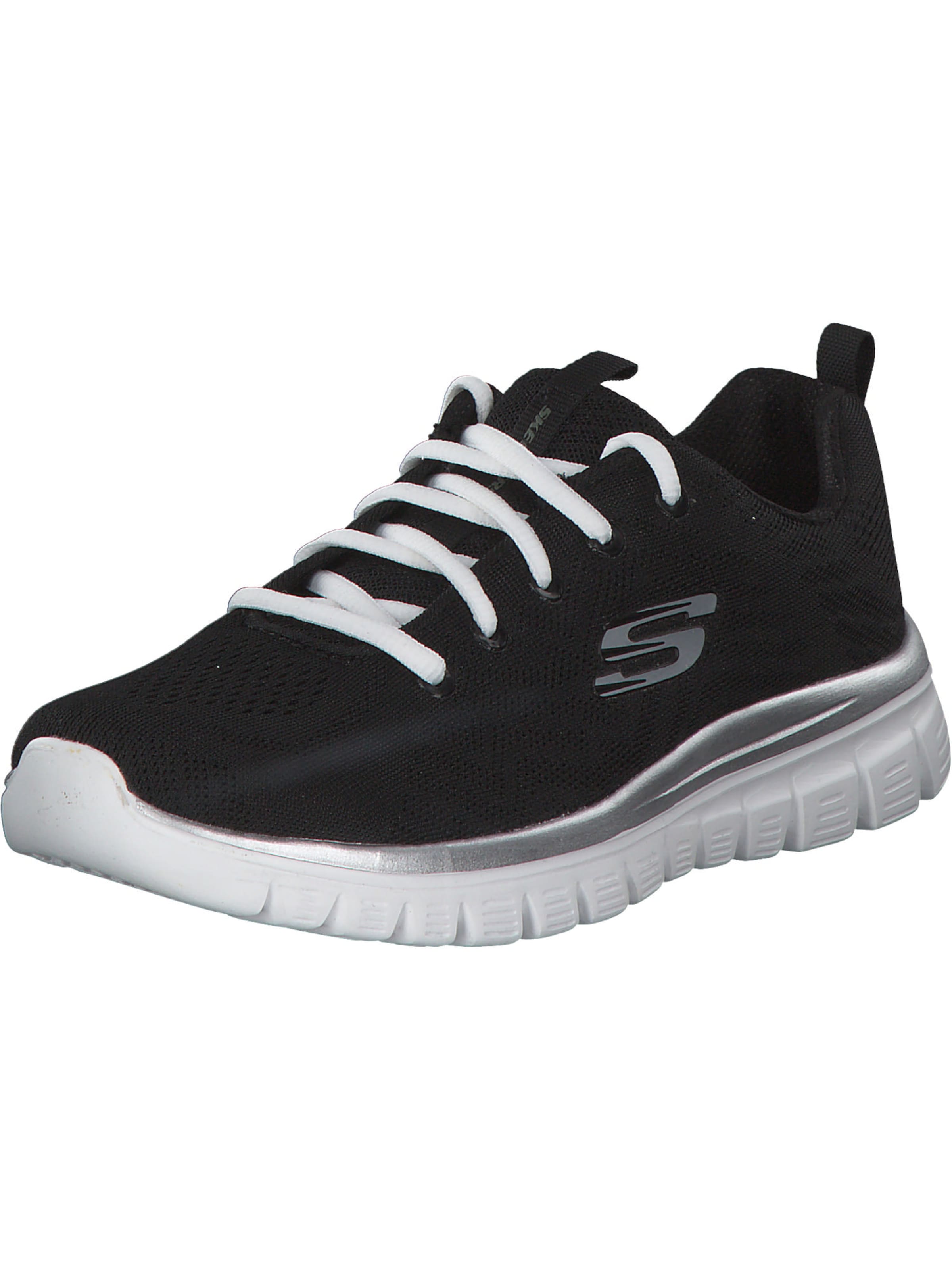 Baskets basses 'Graceful Get Connected' SKECHERS en noir : devant