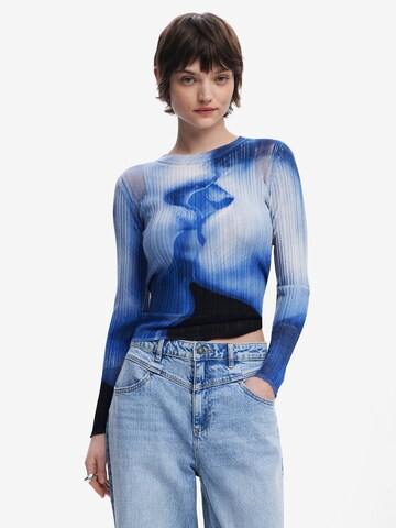 Desigual Футболка в Синий: спереди