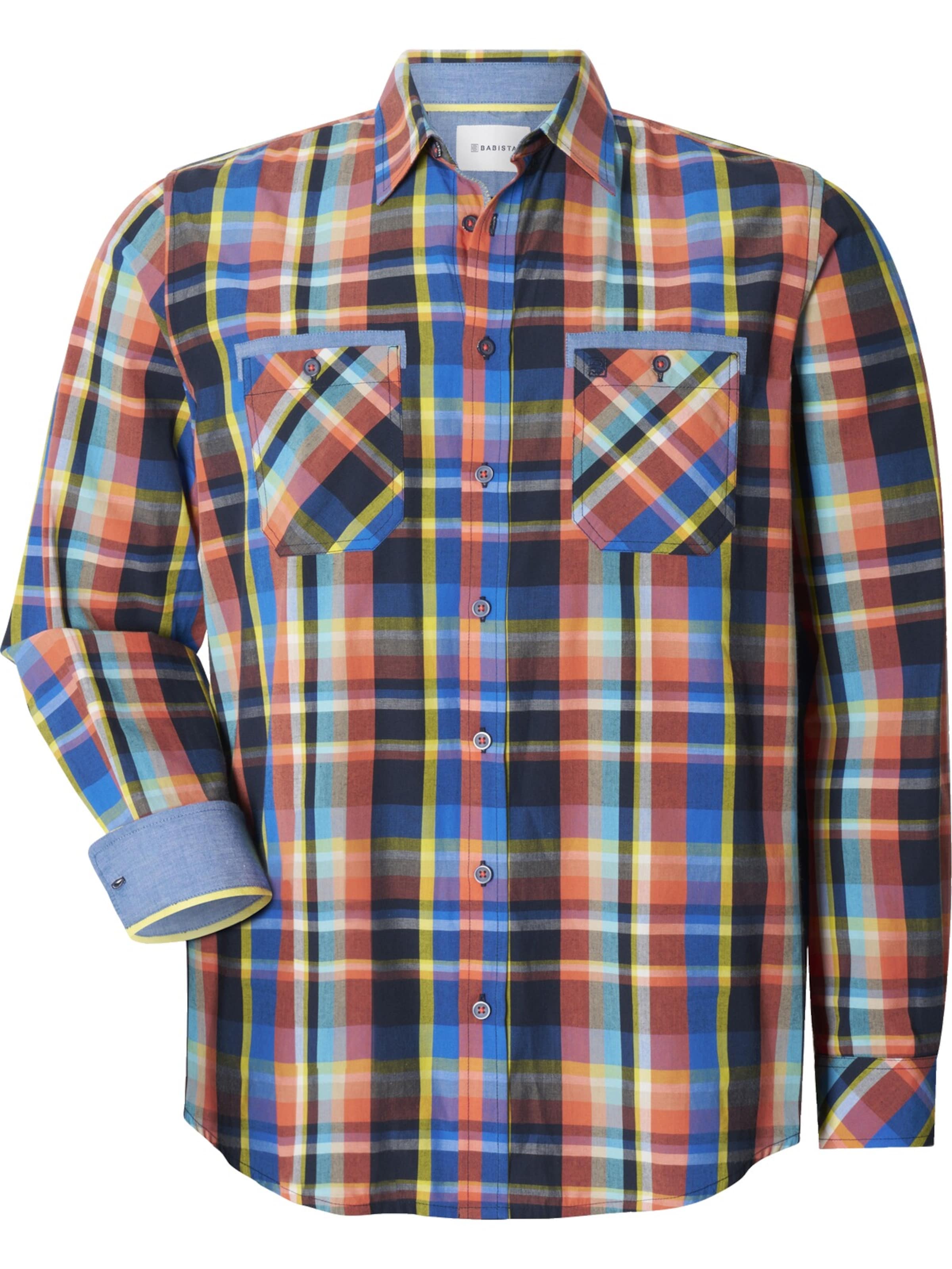 BABISTA Regular fit Button Up Shirt 'Luzlino' in Red: front