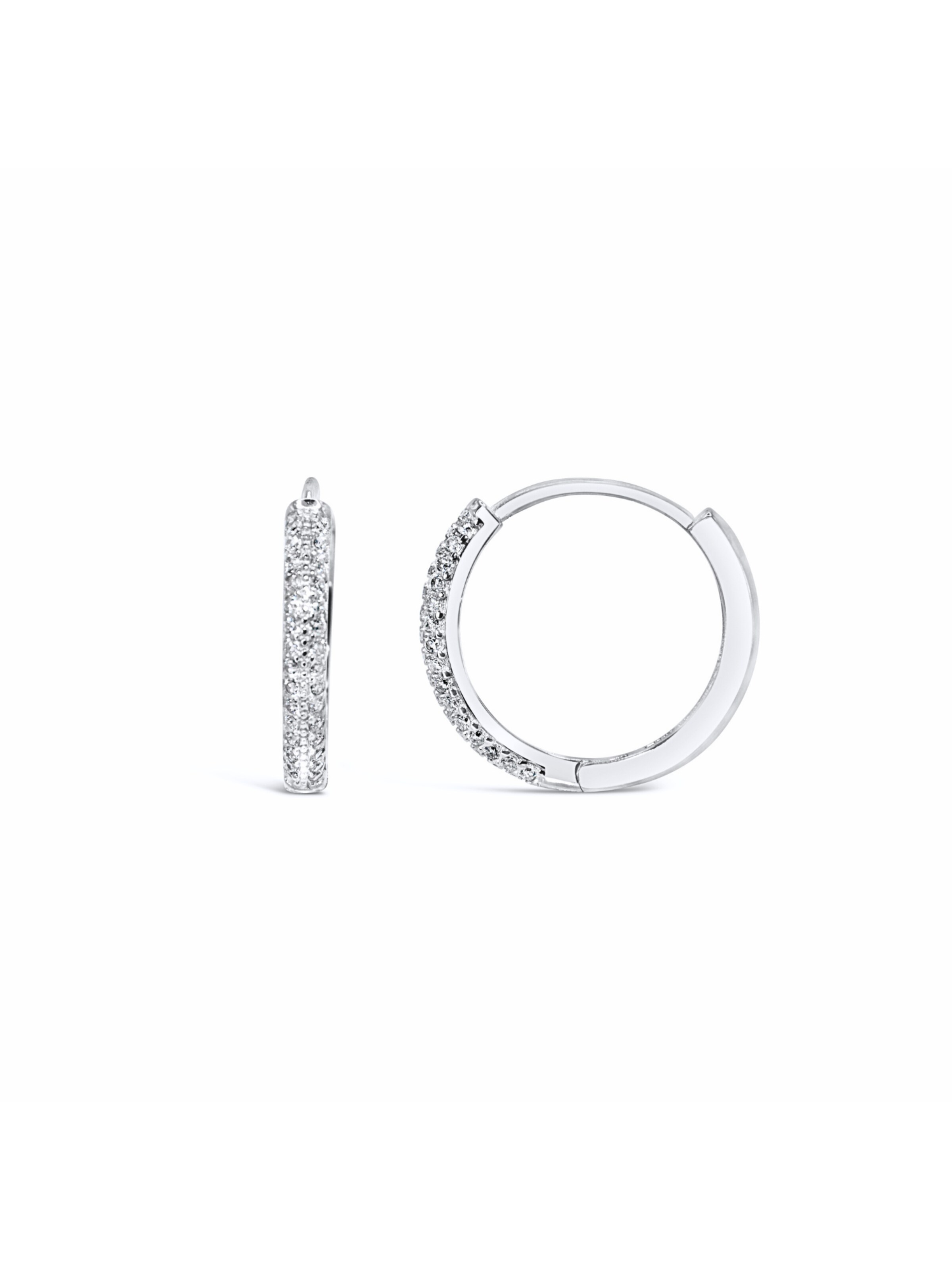 ARS-ARGENTI Earrings 'BLINGY HOOPS I Silver' in Silver, Item view