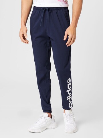 Slimfit Pantaloni sportivi 'Essentials' di ADIDAS SPORTSWEAR in blu: frontale