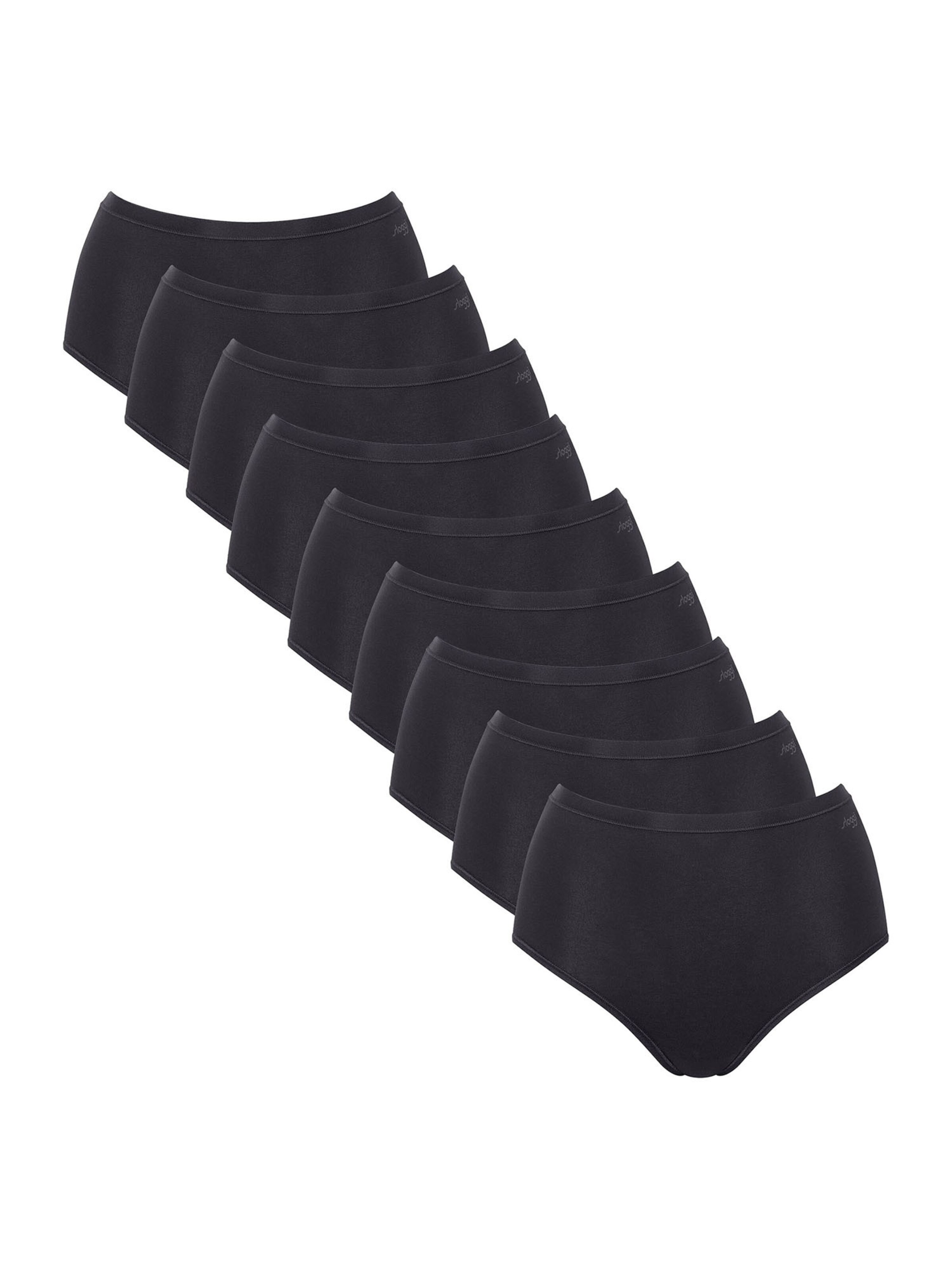 SLOGGI - Braga ' GO Daily Cotton Highwaist ' en negro: frente