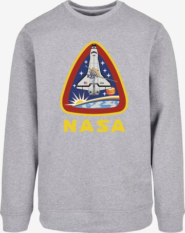 Merchcode Sweatshirt 'NASA - Lift Off' in Grey: front