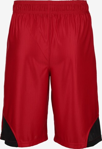 UNDER ARMOUR Loosefit Sporthose 'Perimeter' in Rot