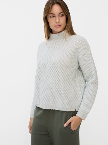 CAMEL ACTIVE Strickpullover mit überschnittenen Schultern in Grün