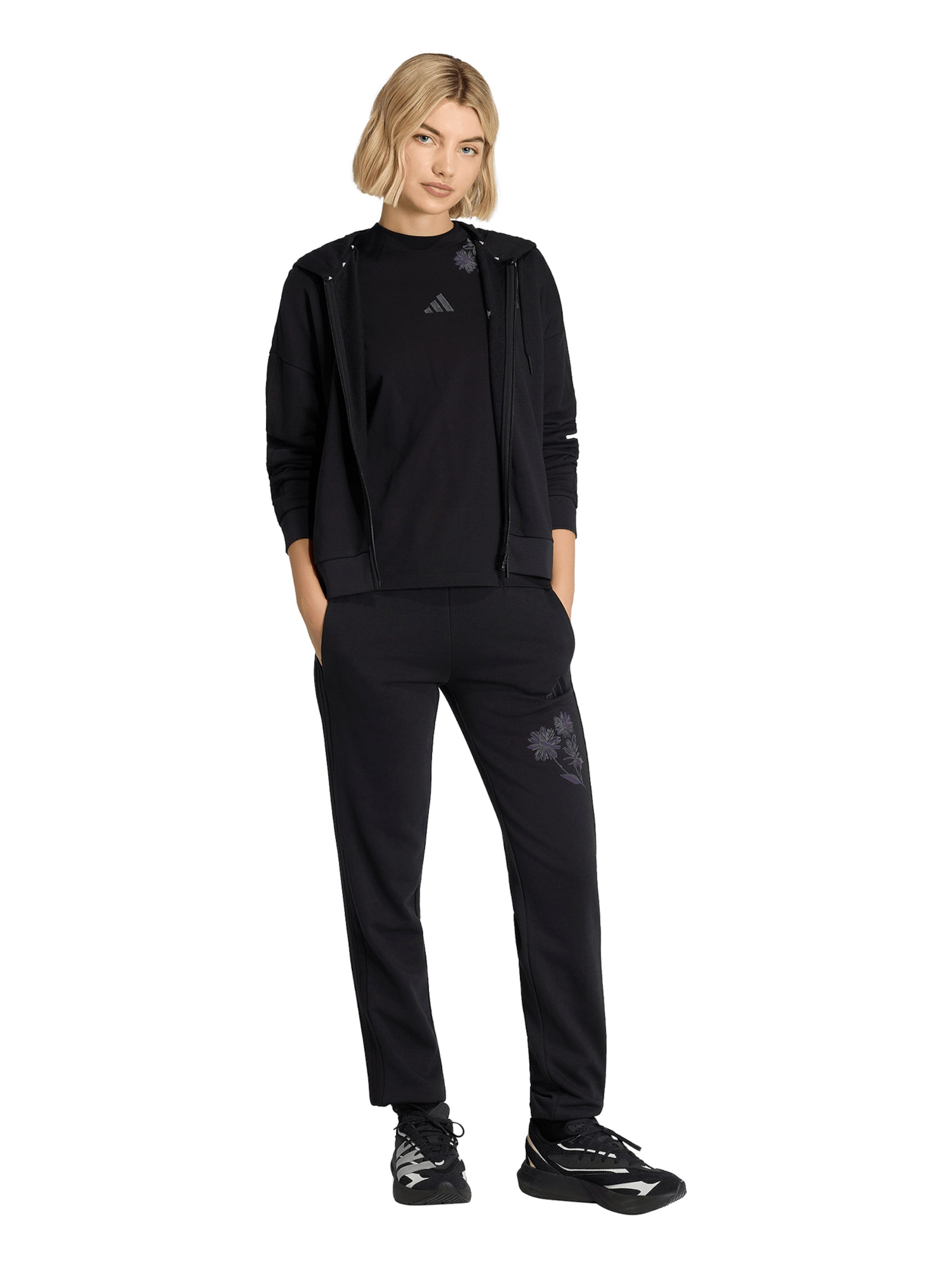ADIDAS SPORTSWEAR Regular Sportbyxa i svart