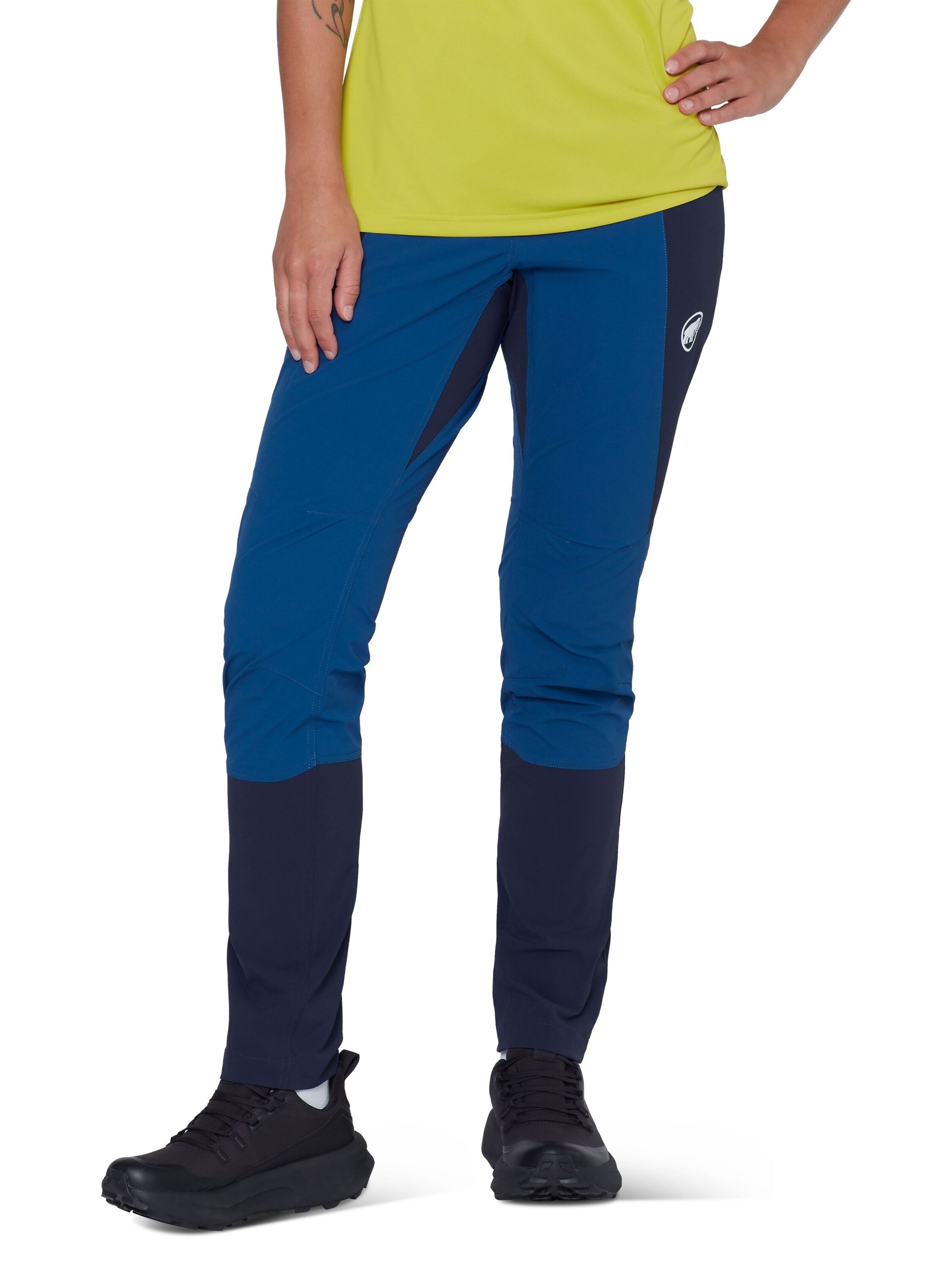 MAMMUT Slim fit Outdoor Pants in Blue: front