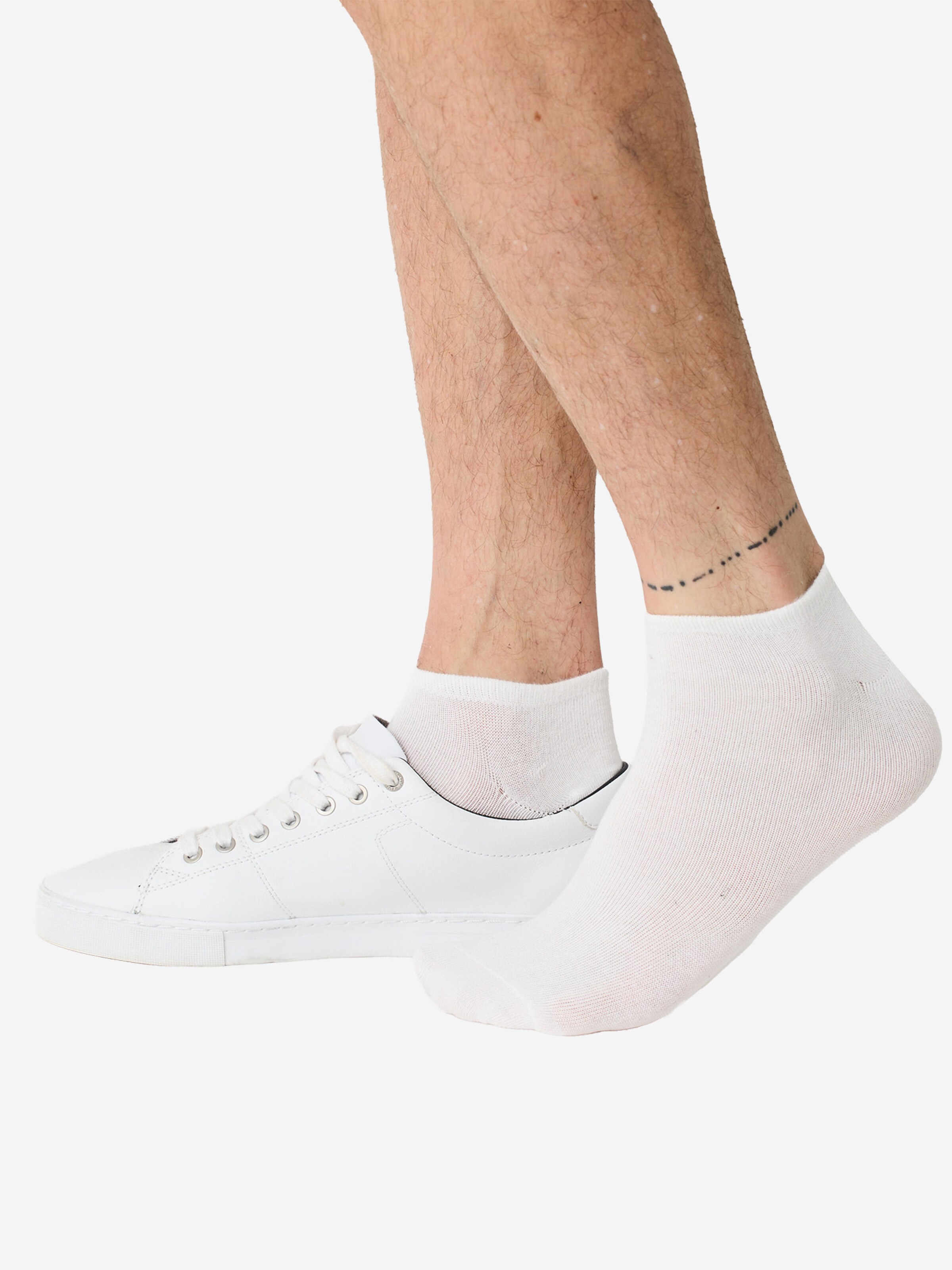 Nur Die Socks ' Baumwolle Basic Unifarben ' in White