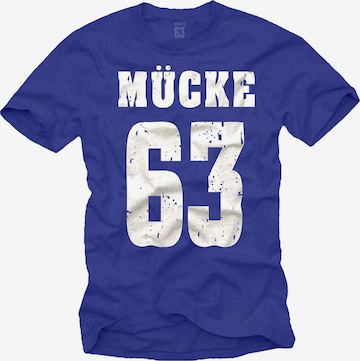 MAKAYA Shirt 'Mücke 63' in Blue: front