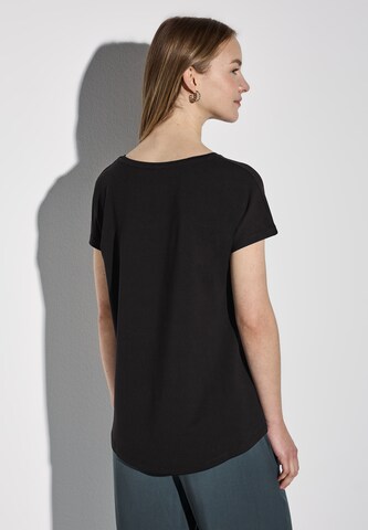 STREET ONE Langes Shirt in Schwarz