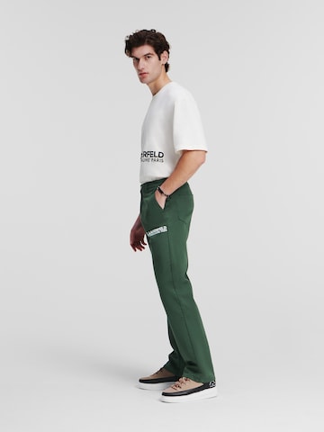 Regular Pantalon chino Karl Lagerfeld en vert