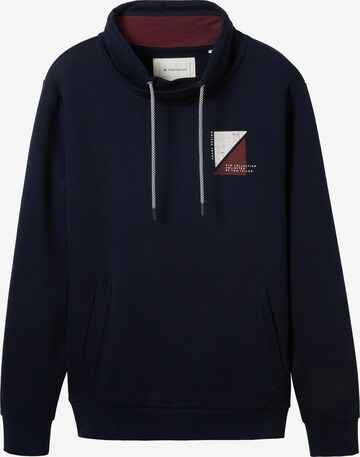 Sweat-shirt TOM TAILOR en bleu : devant