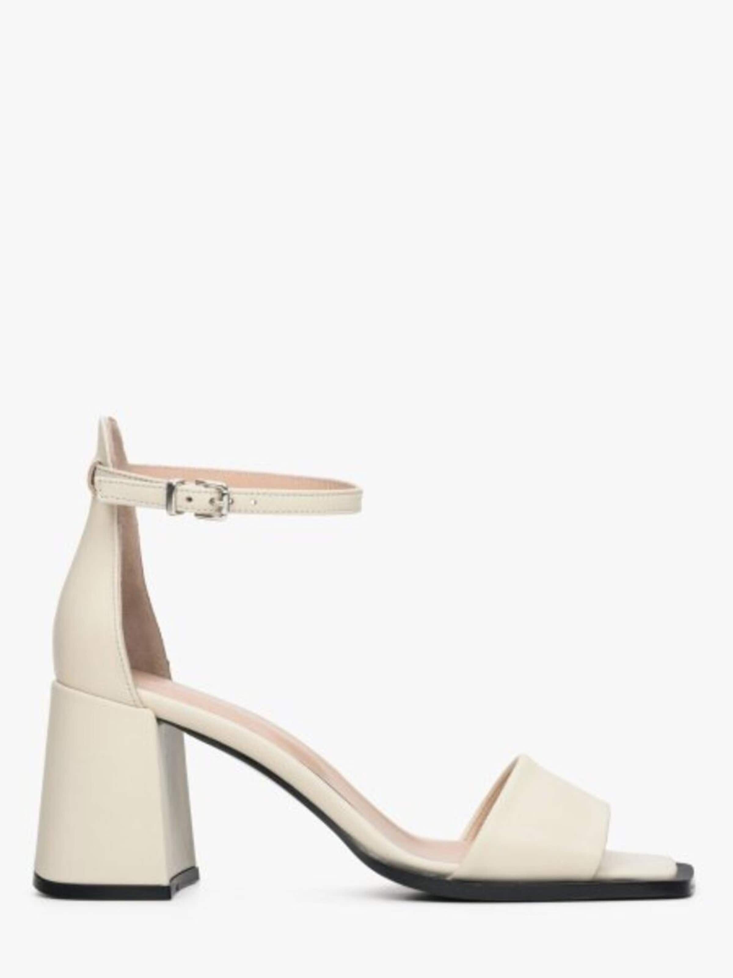 Estro Sandals '48-142' in Beige: front
