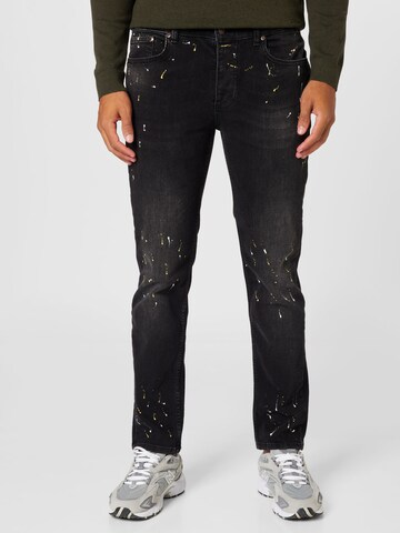 SikSilk Regular Jeans in Zwart: voorkant