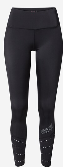 HKMX Pantalon de sport 'Run Baby Run' en noir / blanc, Vue avec produit