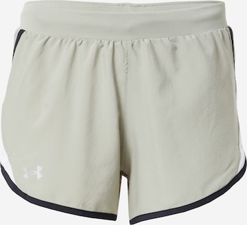 UNDER ARMOURSkinny Sportske hlače 'Fly By 2.0' - zelena boja: prednji dio