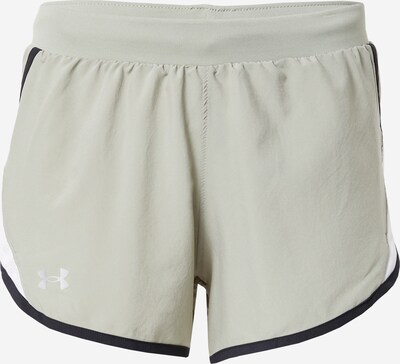 UNDER ARMOUR Pantalon de sport 'Fly By 2.0' en vert pastel / noir / blanc, Vue avec produit